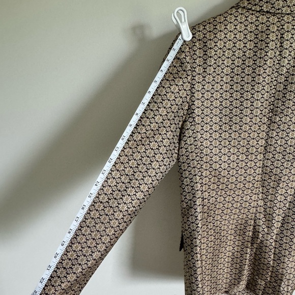 WAYF Gold and brown double breasted blazer, Size S - Picture 8 of 10